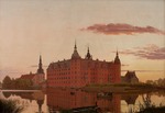 Købke, Christen Schiellerup - Frederiksborg Slot ved Aftenbelysning (Frederiksborg Castle in the Evening Light)