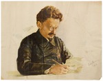 Anonymous - Portrait of Leon Trotsky (1879-1940)