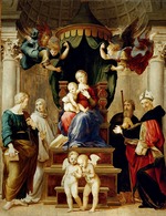 Raphael (Raffaello Sanzio da Urbino) - Madonna del Baldacchino