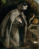 El Greco, Dominico - Saint Francis praying