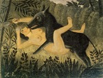 Rousseau, Henri Julien Félix - La belle et la bête (Beauty and the Beast)