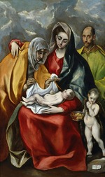 El Greco, Dominico - The Holy Family with the young John the Baptist
