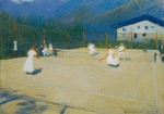 Graf, Ludwig Ferdinand - Tennis court at Gossensass