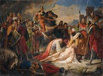 Rahl, Carl - Charles I of Anjou over the body of Manfred after the Battle of Benevento on February 26, 1266