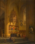 De Vigne, Félix - Albrecht Dürer before the Ghent Altarpiece