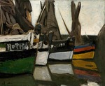 Monet, Claude - Bateaux de pêche á Honfleur (Fishing boats in Honfleur)