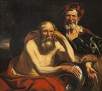 Jordaens, Jacob - Heraclitus and Democritus