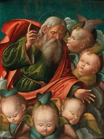 Carrari, Baldassarre, the Younger - God the Father, surrounded by angels