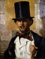 Morelli, Domenico - Portrait of Bernardo Celentano (1835-1863)