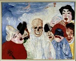 Ensor, James - Les masques et la mort (Masks and death)