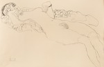 Klimt, Gustav - Recumbent female nude, toward the left