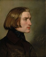 Amerling, Friedrich Ritter von - Portrait of Franz Liszt (1811-1886)