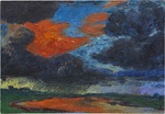 Nolde, Emil - Autumn clouds, Friesland