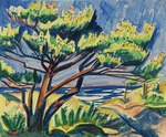Pechstein, Hermann Max - Pine tree in the dunes