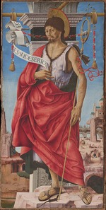 Francesco del Cossa - Polittico Griffoni: Saint John the Baptist 
