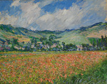 Monet, Claude - Poppy field at Giverny