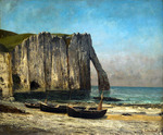 Courbet, Gustave - The Cliffs in Étretat