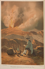Armet Portanell, José - Lazzaro Spallanzani observing the eruption of Etna. From: La ciencia y sus hombres