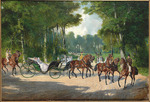Anonymous - Empress Elisabeth in a carriage in Vienna's Prater
