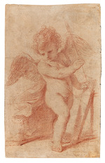 Guercino - Cupid putting an arrow away in his quiver