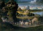 Girolamo da Carpi (Girolamo Sellari) - Landscape with Magicians