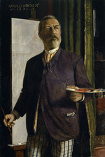 Böcklin, Arnold - Self-Portrait in the Studio