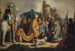 Rembrandt van Rhijn - David with the Head of Goliath before Saul