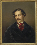 Wangberg, Carl Adolph - Portrait of the playwright and composer Alexander Baumann (1814-1857)