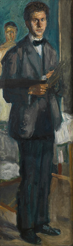 Gerstl, Richard - Self-portrait with a palette
