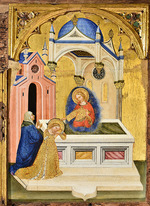 Jacobello del Fiore - Lucia praying at the tomb of Saint Agatha