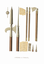 Solntsev, Fyodor Grigoryevich - Halberd and battle axe. From the Antiquities of the Russian State