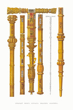 Solntsev, Fyodor Grigoryevich - Amber Crosier of Patriarch Filaret of Moscow (Fyodor Nikitich Romanov). From the Antiquities of the Russian State