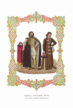 Solntsev, Fyodor Grigoryevich - Boyar Clothing of the XVII century. The Princes Repnin. From the Antiquities of the Russian State