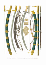 Solntsev, Fyodor Grigoryevich - The sabres of Prince Dmitry Pozharsky and Kuzma Minin. From the Antiquities of the Russian State