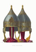 Solntsev, Fyodor Grigoryevich - Erikhonka Helmet. From the Antiquities of the Russian State