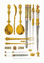 Solntsev, Fyodor Grigoryevich - Tsar's cutlery. From the Antiquities of the Russian State