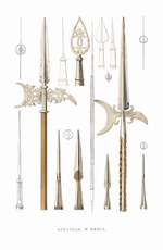 Solntsev, Fyodor Grigoryevich - Halberds and spears. From the Antiquities of the Russian State