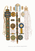 Solntsev, Fyodor Grigoryevich - Inkwell of Tsar Michail I Fyodorovich of Russia. From the Antiquities of the Russian State