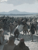 Malmström, August - The Story of Burnt Njáll: The Horse-Fight at Hliðarendi
