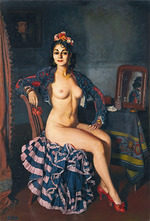 Zuloaga y Zabaleto, Ignacio - La Bella Oterito (La Oterito in her dressing room) 