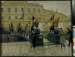 Bely, Alexander Fyodorovich - Revolutionary sailors guarding the Petrograd State Bank 