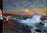 Bobrovsky, Grigori Mikhailovich - Sunset. Sea shore