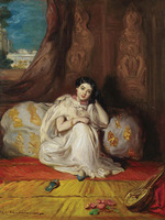 Chassériau, Théodore - Jeune fille mauresque, assise dans un riche intérieur (Almée)