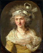 Vestier, Antoine - Portrait of Anne-Josèphe Théroigne de Méricourt (1762-1817)