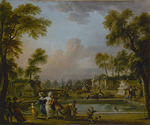 Lallemand, Jean-Baptiste - Prince de Lambesc entering the gardens of the Tuileries by force, 12 July 1789