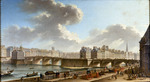 Raguenet, Nicolas-Jean-Baptiste - Le Pont-Neuf et la Cité, vus du quai de Conti