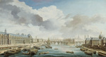 Raguenet, Nicolas-Jean-Baptiste - Le Louvre, le Pont-Neuf et le Collège des Quatre-Nations