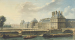 Raguenet, Nicolas-Jean-Baptiste - Le Palais des Tuileries, vu du quai d'Orsay