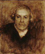 Carrière, Eugène - Portrait of Edmond de Goncourt (1822-1896)
