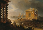 Champin, Jean-Jacques - Fête de la Fraternité à l'arc de triomphe de l'Étoile, le soir du 20 avril 1848